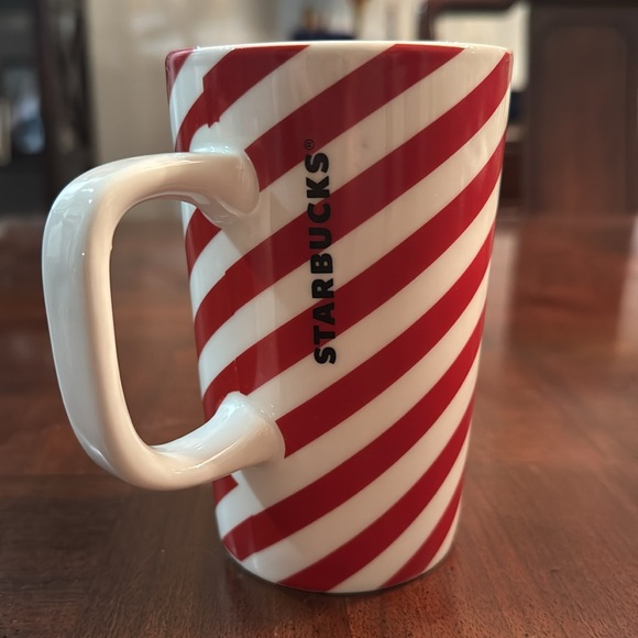 Starbucks Candycane Candy Stripe Red White Coffee Tea Mug Cup - Picture 2 of 6